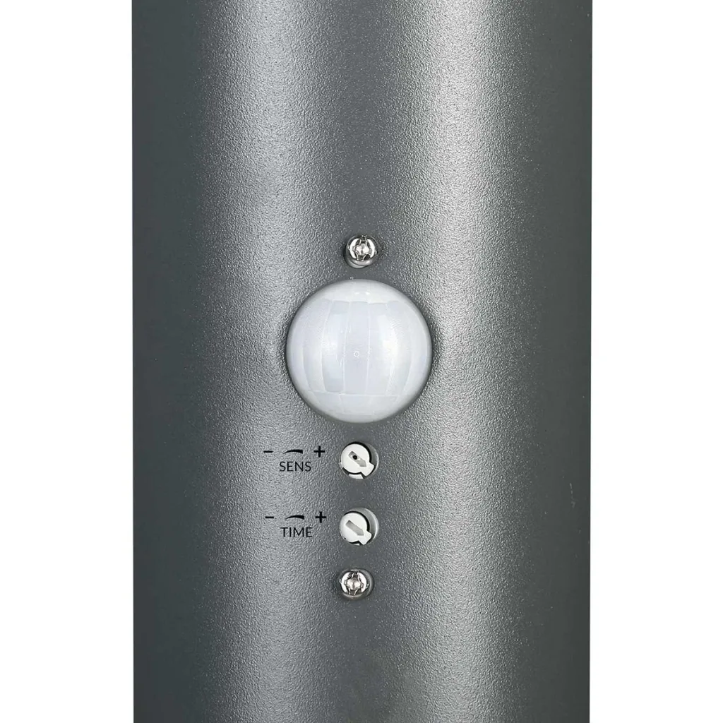 Wegbeleuchtung - Außenbeleuchtung - Außenbeleuchtung - Edelstahl - Mit Sensor -48 x 12 cm - Anthrazit