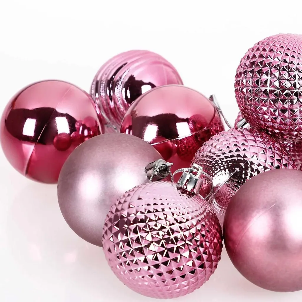 Christbaumschmuck - Christbaumschmuck Rosa 66 Stk.