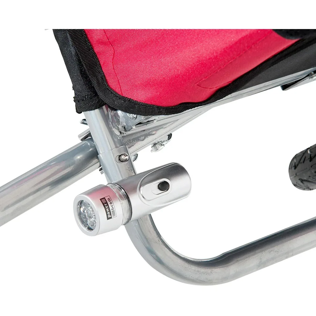 Fahrradanhänger Kinder Rot-Schwarz 2 in 1 Jogger