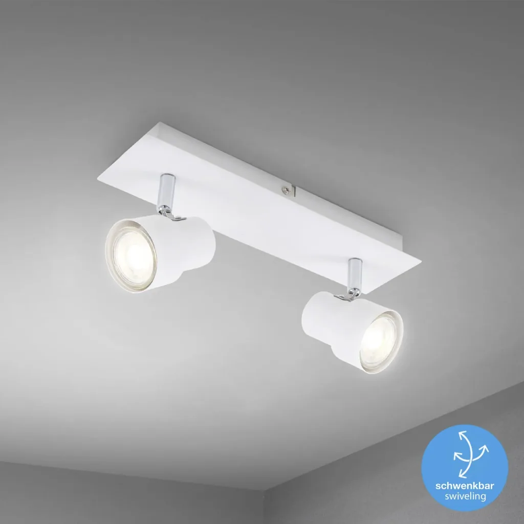 LED Deckenleuchte, 920 Lumen, 10 Watt, GU10, weiß