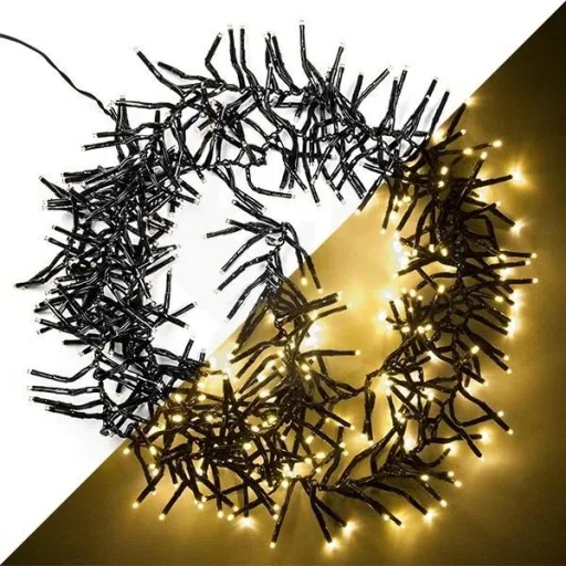 Cluster-Beleuchtung 384LED - Warmweiß - 3m