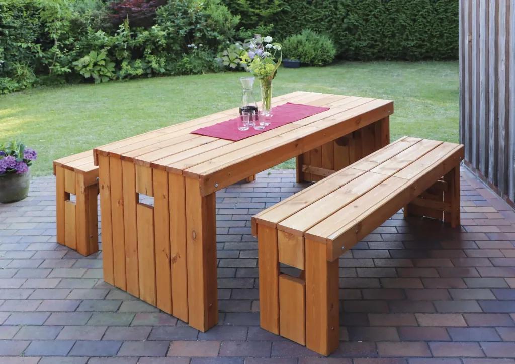 Holz-Garnitur Rotterdam honigbraun