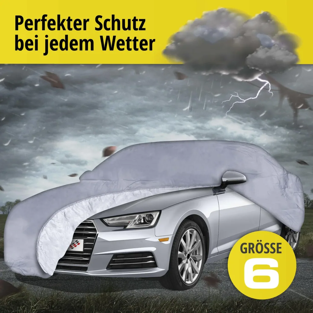 Autoabdeckplane all weather - Größe 6 - 482x180x144cm - PVC beschichtet
