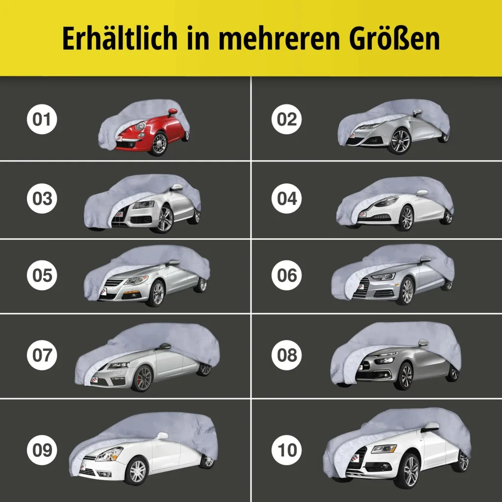 Autoabdeckplane all weather - Größe 6 - 482x180x144cm - PVC beschichtet