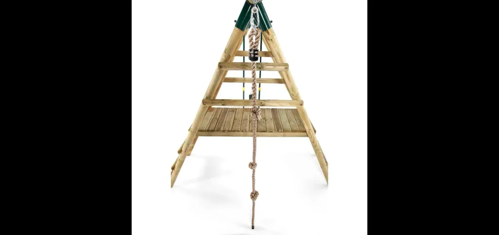Holz Schaukelset Meerkat, Outdoor-Schaukelset, Kinder, Einzelschaukel, Kletterseil, Tellerwippe, Rutsche, natur