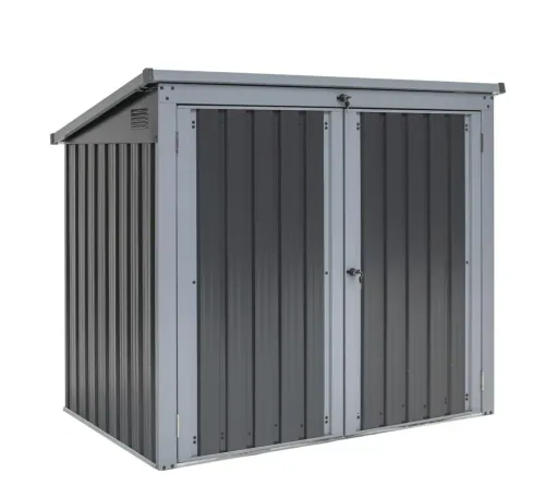 Westmann Metall Mülltonnenbox 2-fach anthrazit/lichtgrau, 101x158x134 cm
