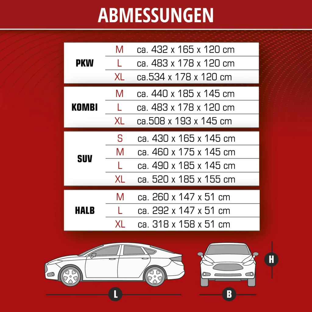 All Weather light Kombi - Größe M - 440 x 185 x 145 cm - PEVA