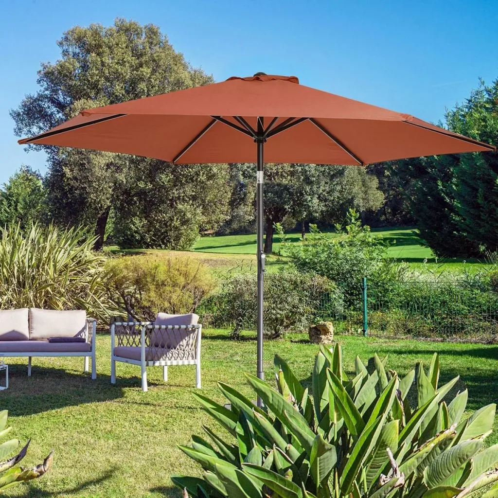 Sonnenschirm Tahiti Terracotta - Ø300cm - UV-Schutz 50+