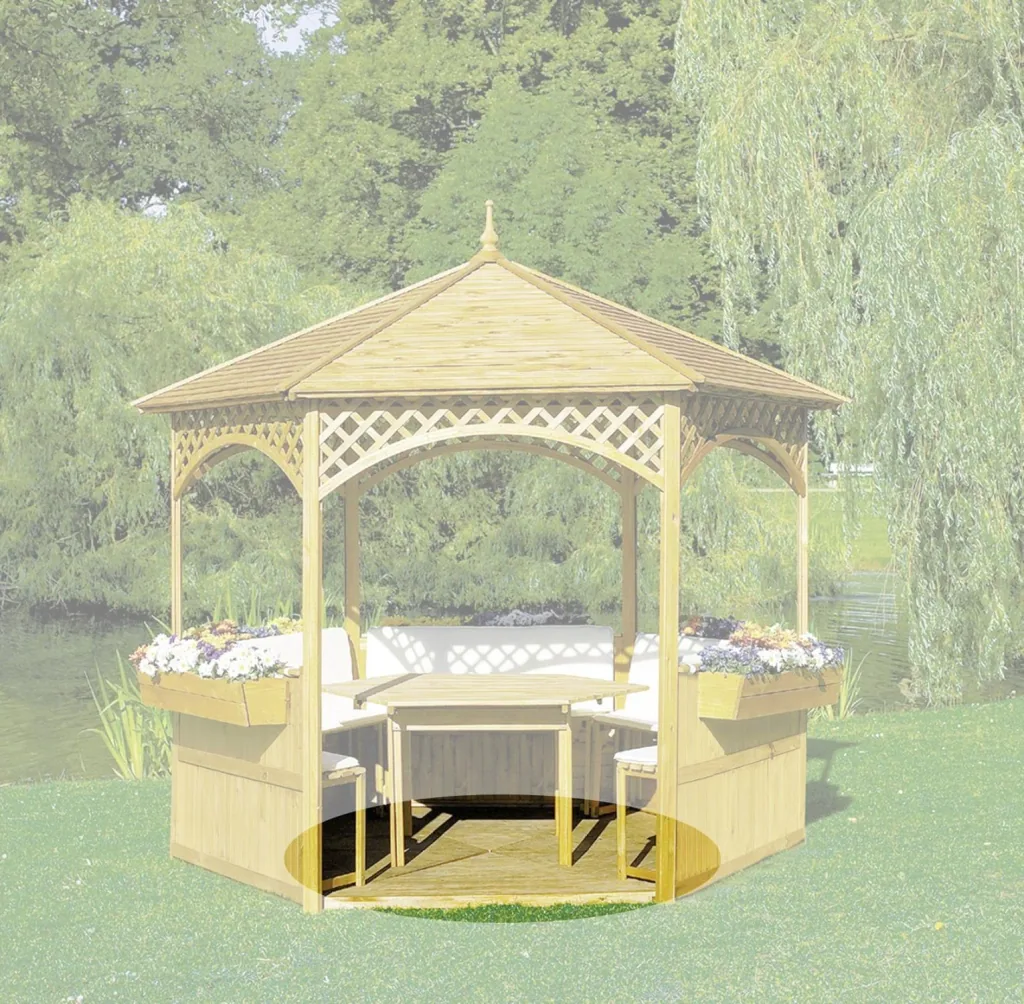 Holzboden für Pavillon "Palma"