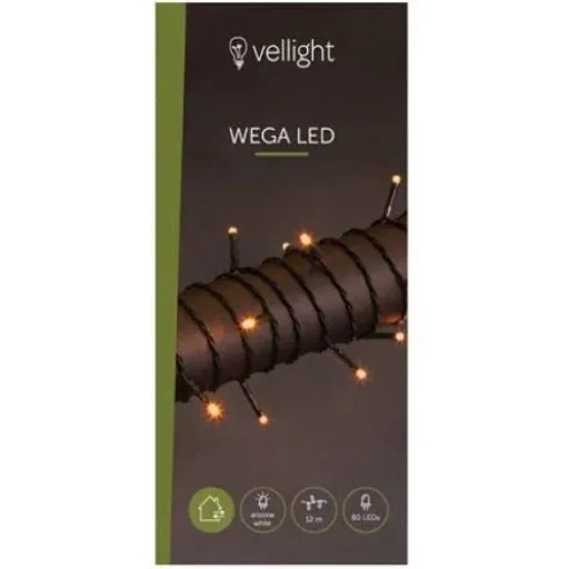 Vellight Weihnachtsbeleuchtung - 12m - 80 LEDs - Arizona Weiß - Innen & Außen