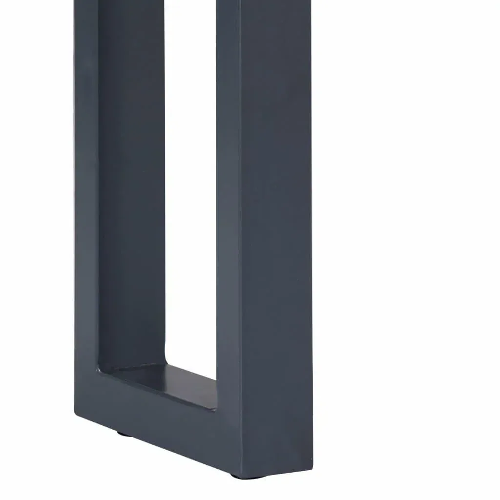 Wandtisch 115x35x76 cm Akazienholz massiv und Eisen grau