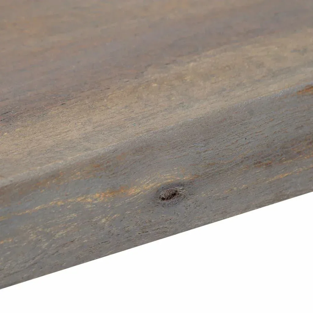 Wandtisch 115x35x76 cm Akazienholz massiv und Eisen grau
