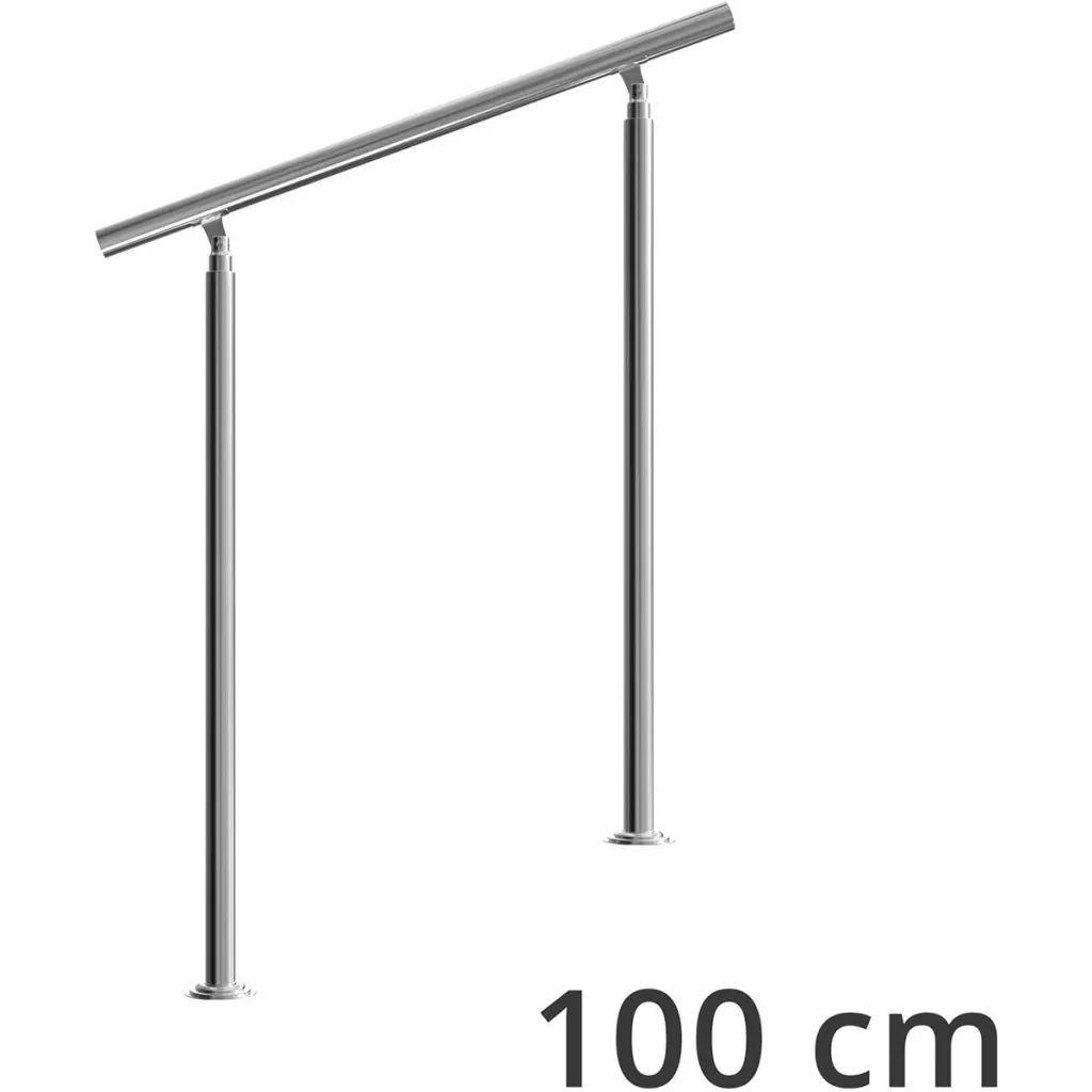 Geländer - Edelstahl - Silber - 107 x 100 cm