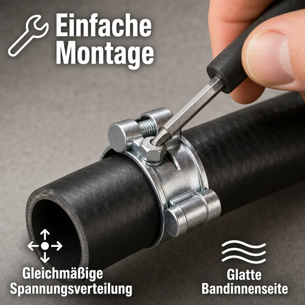 Gelenkbolzenschelle 32-35mm, W1, Spannbackenschelle