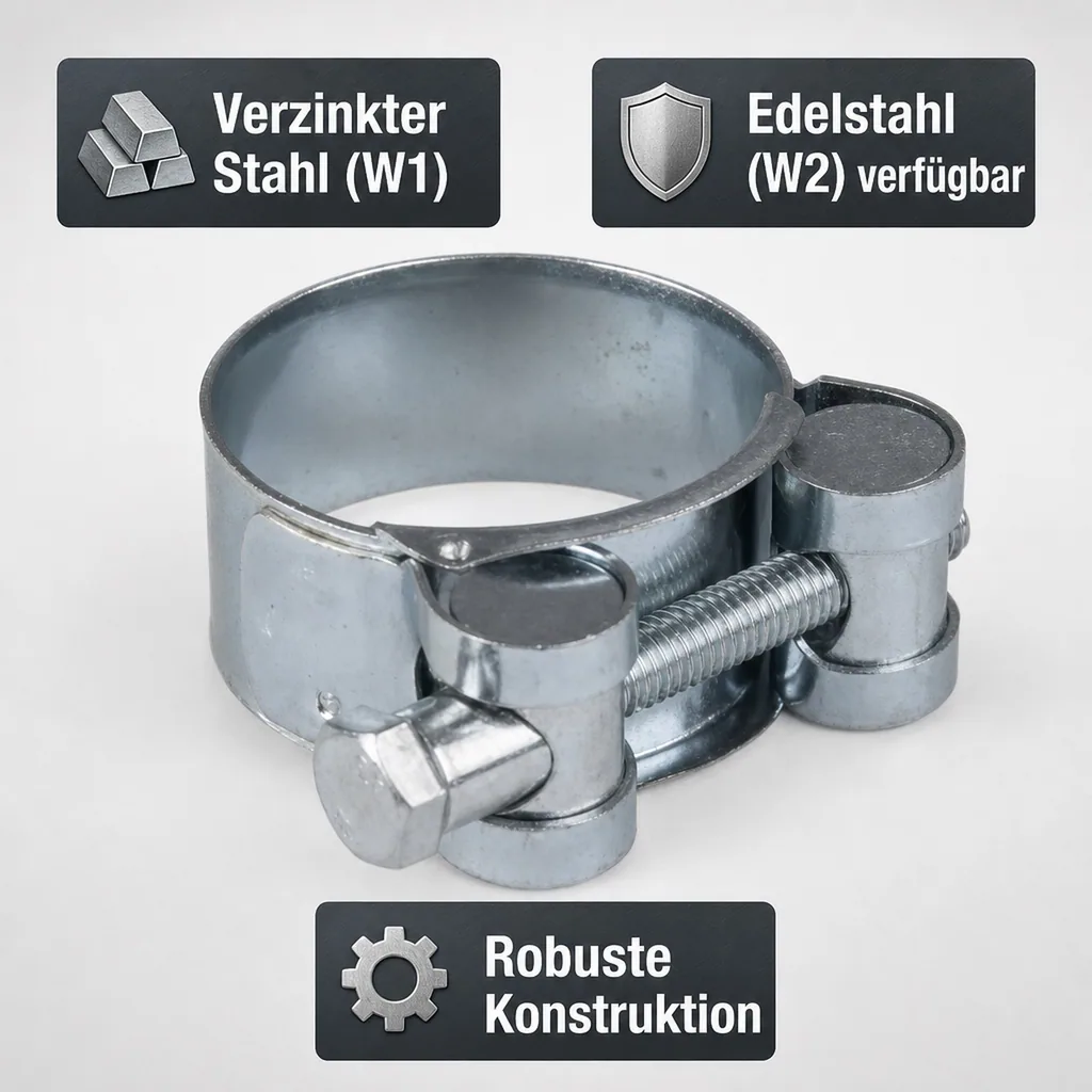 Gelenkbolzenschelle 32-35mm, W1, Spannbackenschelle