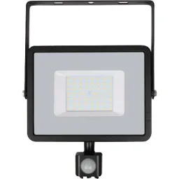 VT-50-S-Z LED-Flutlicht mit Sensor - 50 W - 4000 Lumen - 4000K - schwarz