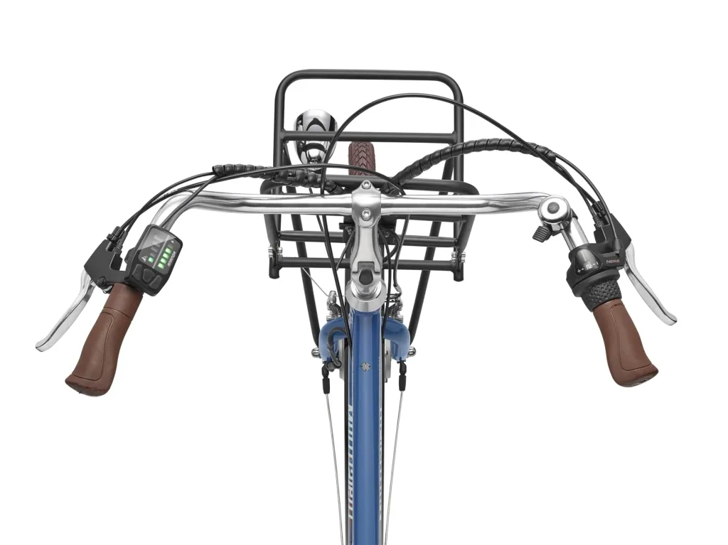 Unisex Alu-City E-Bike, 28 Zoll, 3-Gang Nabenschaltung, blau, RT530