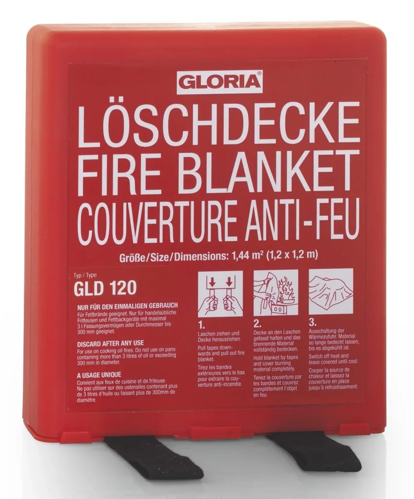 Löschdecke GLD120- 1,2 m x 1,2 m in der Hardbox