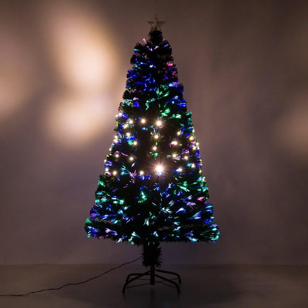 Weihnachtsbaum 150 cm Tannenbaum LED Lichtfaser