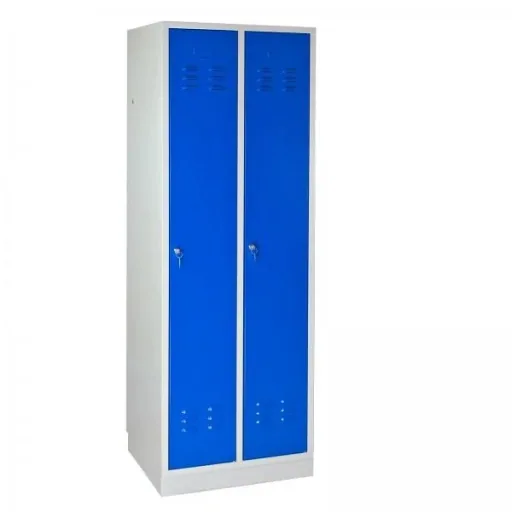 Umkleideschrank Spind RAL 7035 / 5012, 1775 x 600 x 500 mm