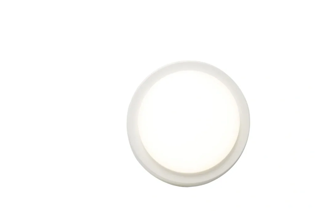 ECO Wand- und Deckenleuchte mit Wechselring in chrom und weiß, 22cm, 14 Watt, IP54