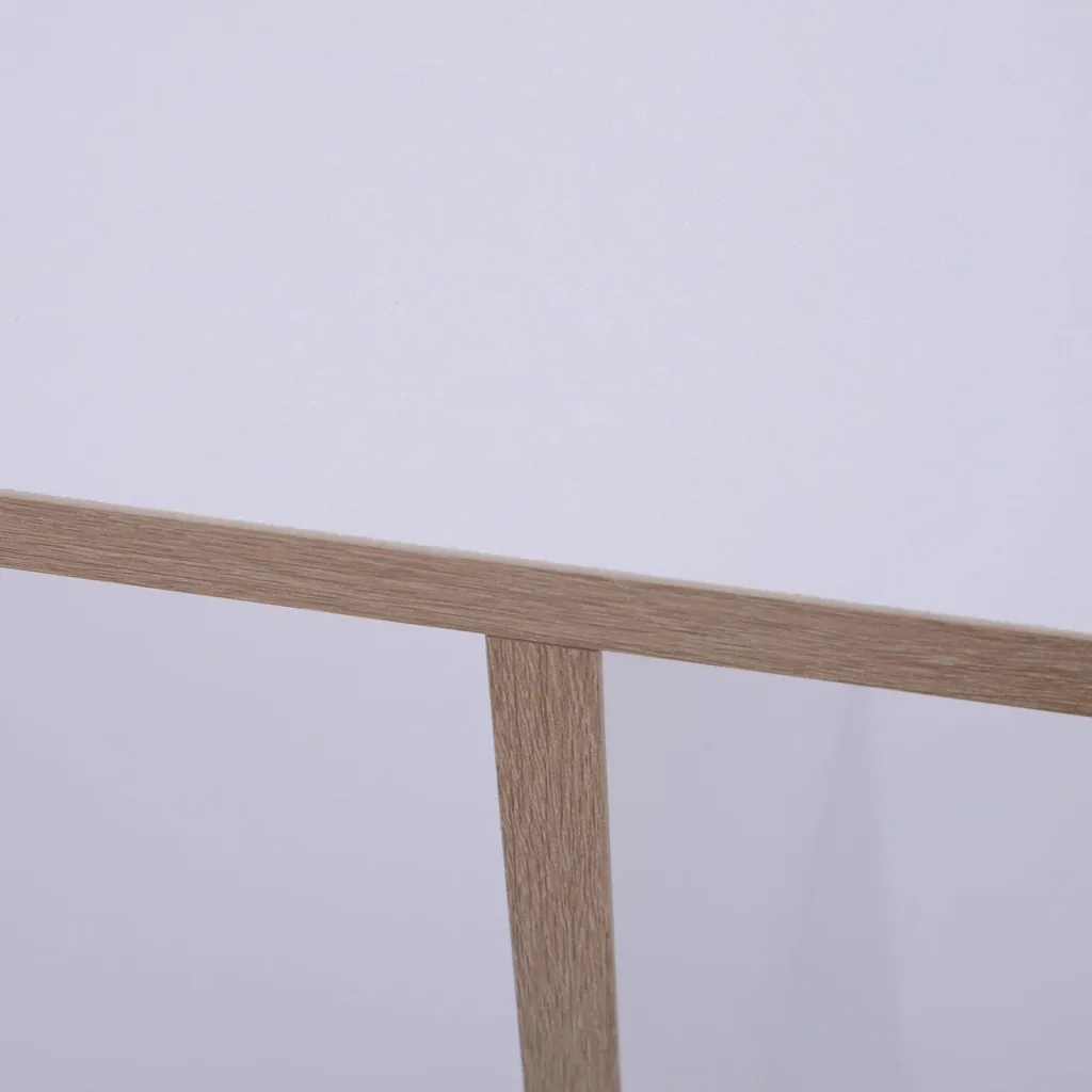 6 Fächer Rollregal Bücherregal Standregal mit 5 Rollen Holz Weiß 120 x 30 x 80 cm