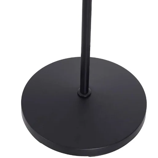 Stehlampe verstellbar Standleuchte Stehleuchte 40W Metall + Holz schwarz 54 x 30 x 155 cm