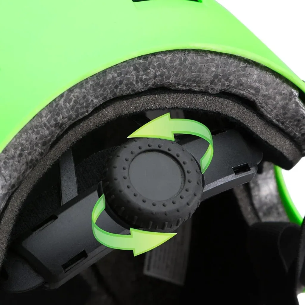 Kinder/Skaterhelm Neon Grün S Verstellbar, 50-54cm