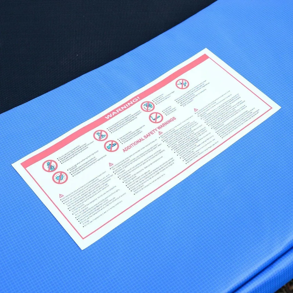 Trampolin Randabdeckung 305cm witterungsbeständig PVC PE Blau