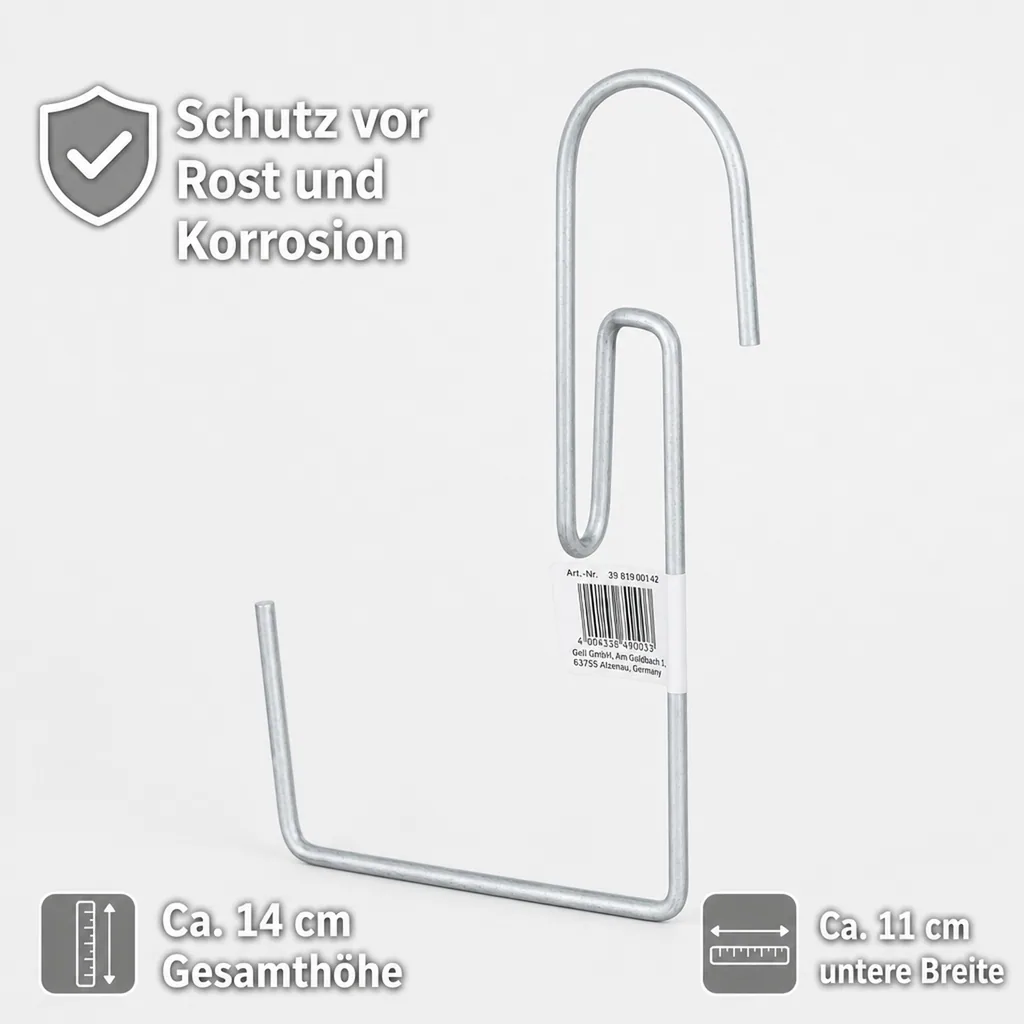 Blumenkastenhalter, Balkonkastenhalterung verzinkt, Typ G, 25kg, einfache Montage
