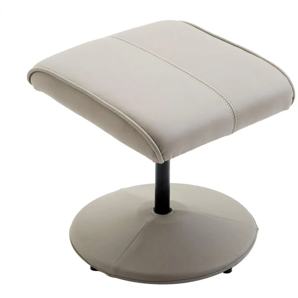 Relaxsessel Fernsehsessel Armsessel 360° drehbar mit Fußstütze Grau