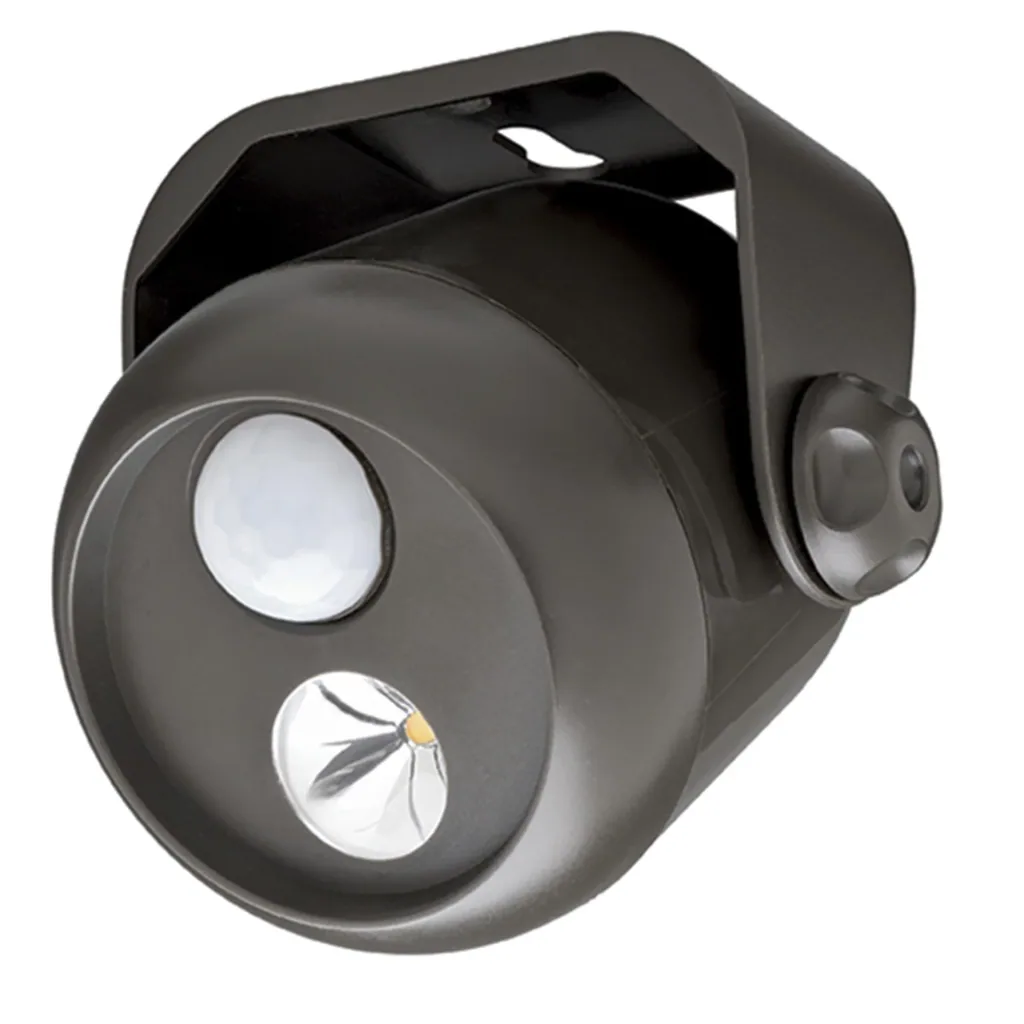 LED Mini Scheinwerfer braun mit Bewegungsmelder MB313 80 Lumen IP55