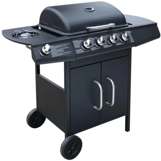 Gasgrill 4+1 Kochzone schwarz