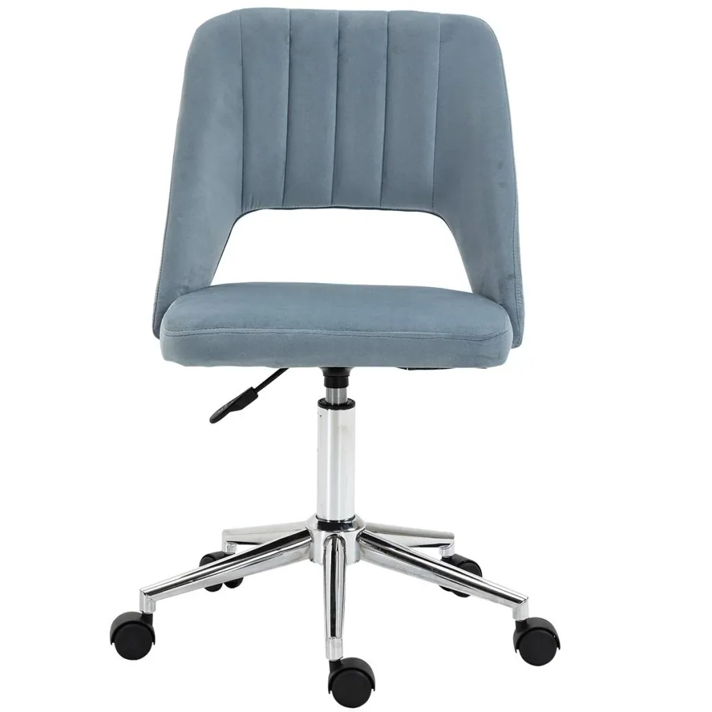 Bürostuhl Drehstuhl Schreibtischstuhl Höhenverstellbar 360° drehbar Jakobsmuschel-Form mit Nahtlinien-Design Schaumstoff