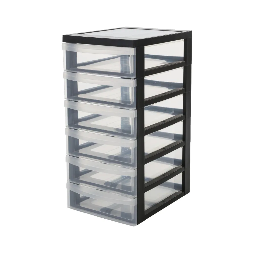 Rollcontainer DC-361 mit 6 flachen Schubladen
