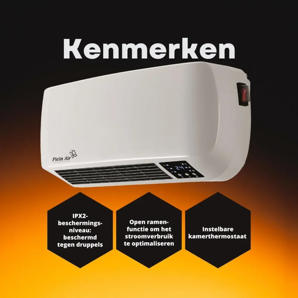 Plein Air elektrischer Wandkonvektor TC-TPD 2000 - MIT Fernbedienung - 2000W - Weiß