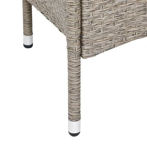 Gartenmöbel-Set - Love Bench - Polyrattan - GREY