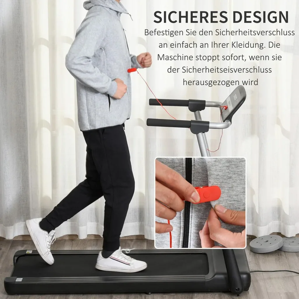 Elektrisches Laufband mit LED-Display Faltbares Fitnessgerät 1-12 Km/h Stahl Schwarz 138 x 67 x 111 cm