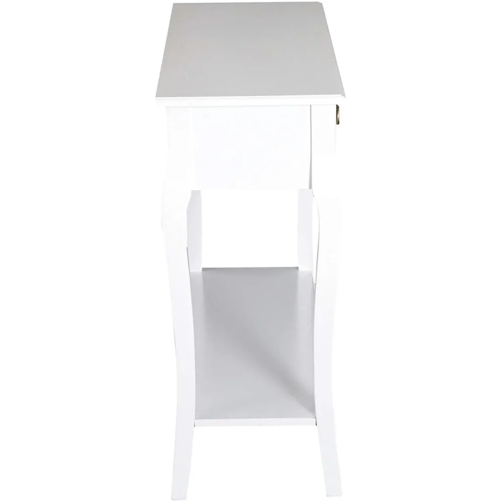 Konsolentisch Konsole Sideboard mit 2 Schubladen Weiß
