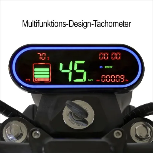 Design E-Roller "Max" 45 km/h weiß