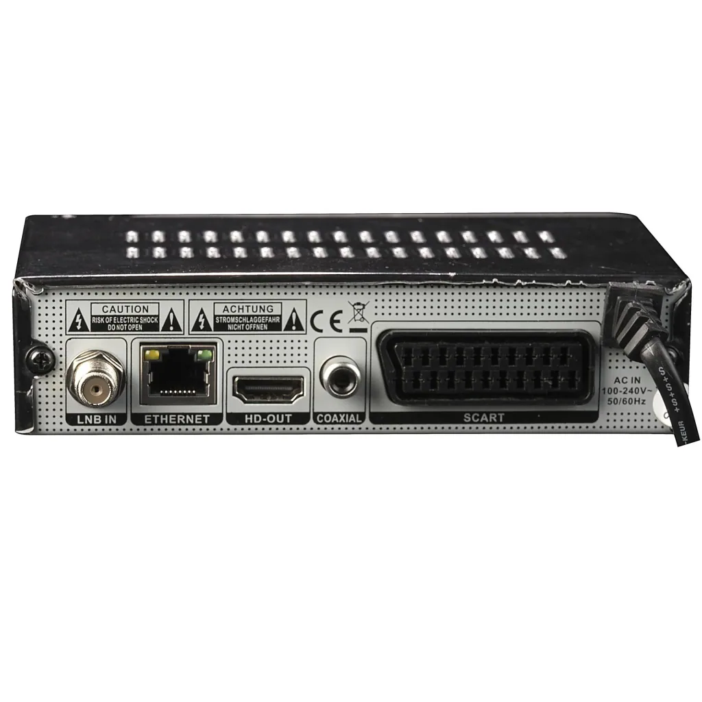 SAT-Receiver mit USB Medienwiedergabe, HDMI und Scart Anschluss