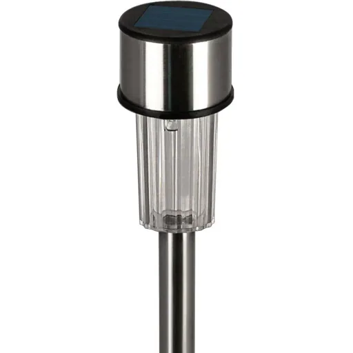 LED Solarlampen 8er Set - Edelstahl - Gartenbeleuchtung - Spülenstrahler- 31cm