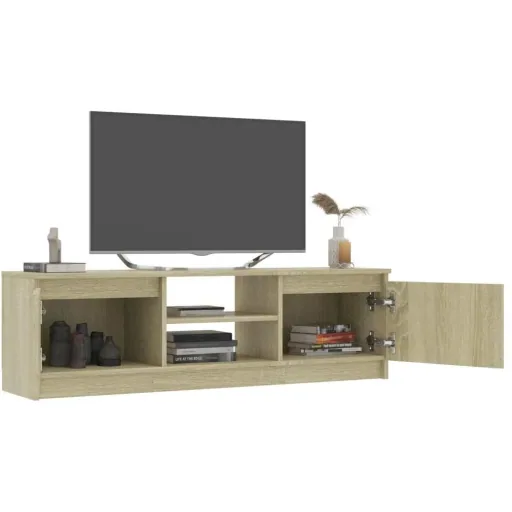 TV-Schrank 120x30x35,5 cm Spanplatte Sonoma Eiche