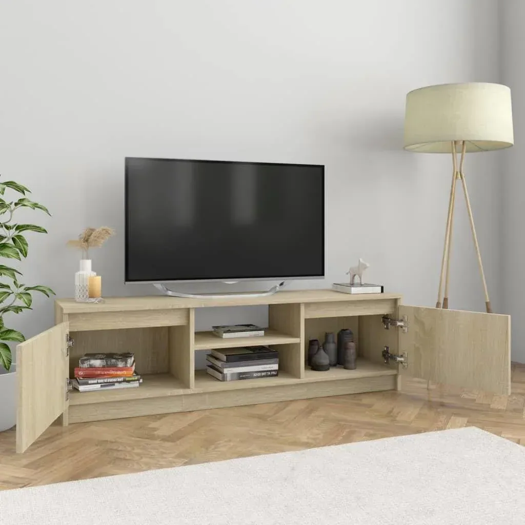 TV-Schrank 120x30x35,5 cm Spanplatte Sonoma Eiche