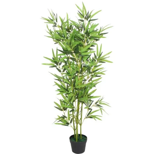 Künstliche Pflanze mit Topf Bambus 120 cm grün
