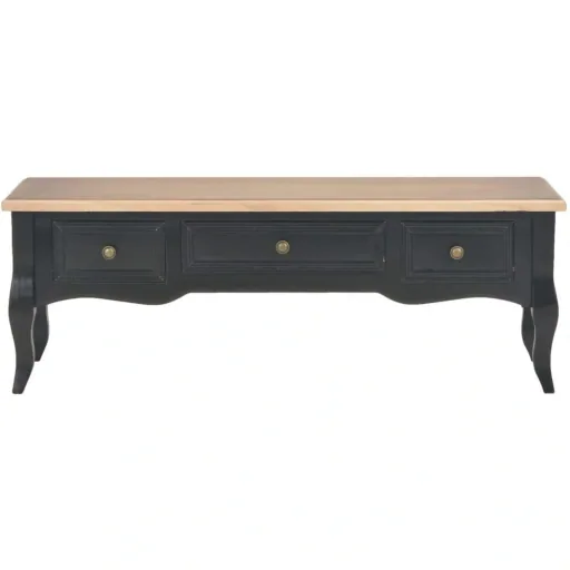 TV-Schrank 100x35x35 cm Holz schwarz