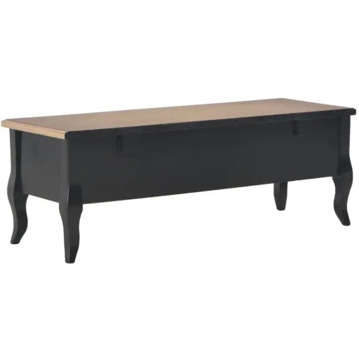 TV-Schrank 100x35x35 cm Holz schwarz