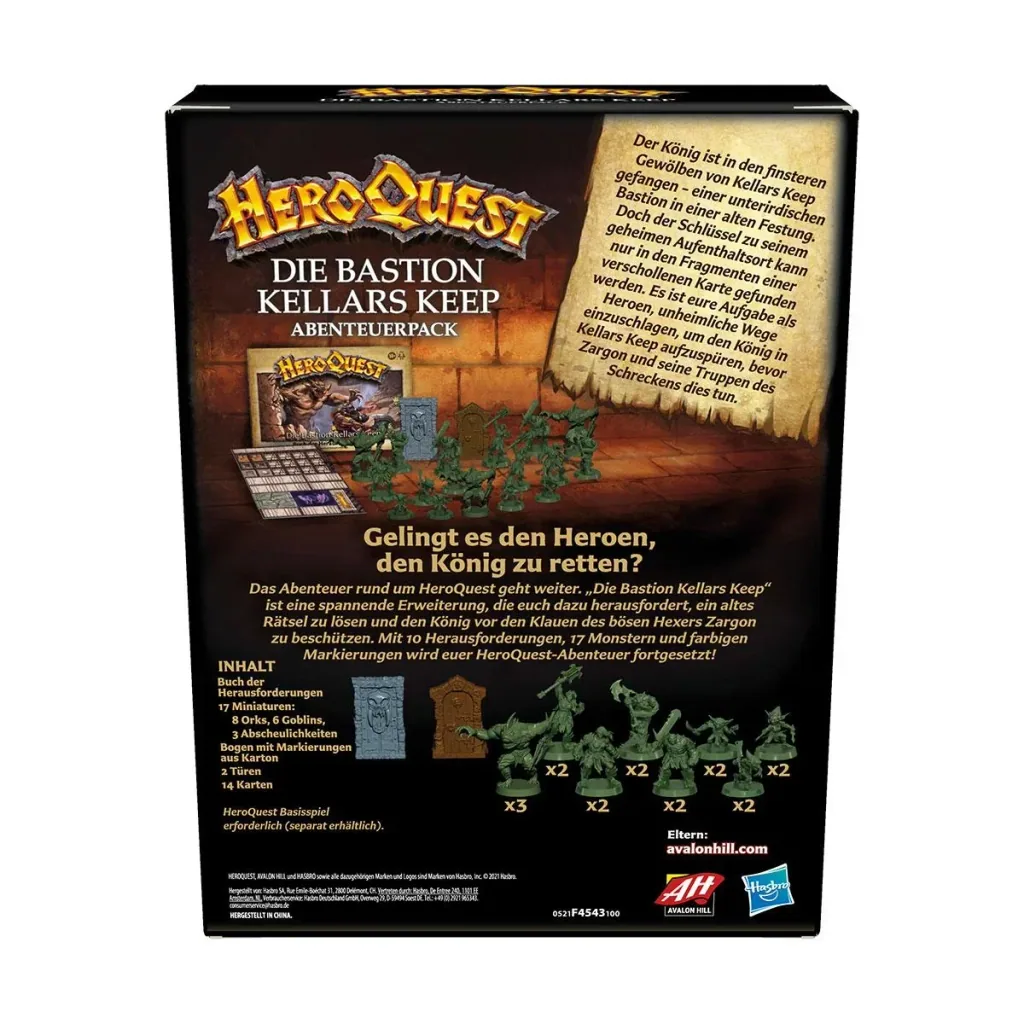 HeroQuest Die Bastion Kellars Keep - Erweiterung