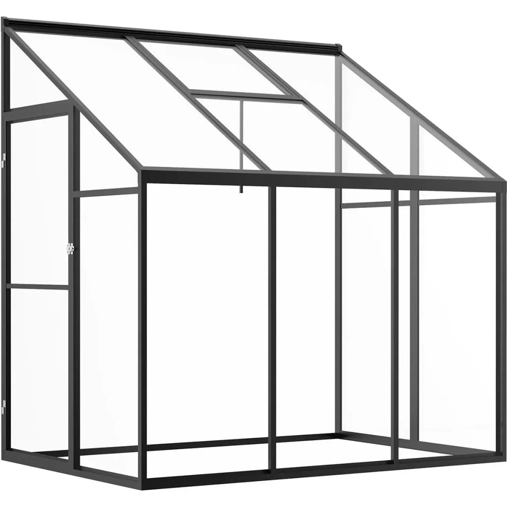 Begehbares Gewächshaus transparent - 182 x 122 x 194 cm