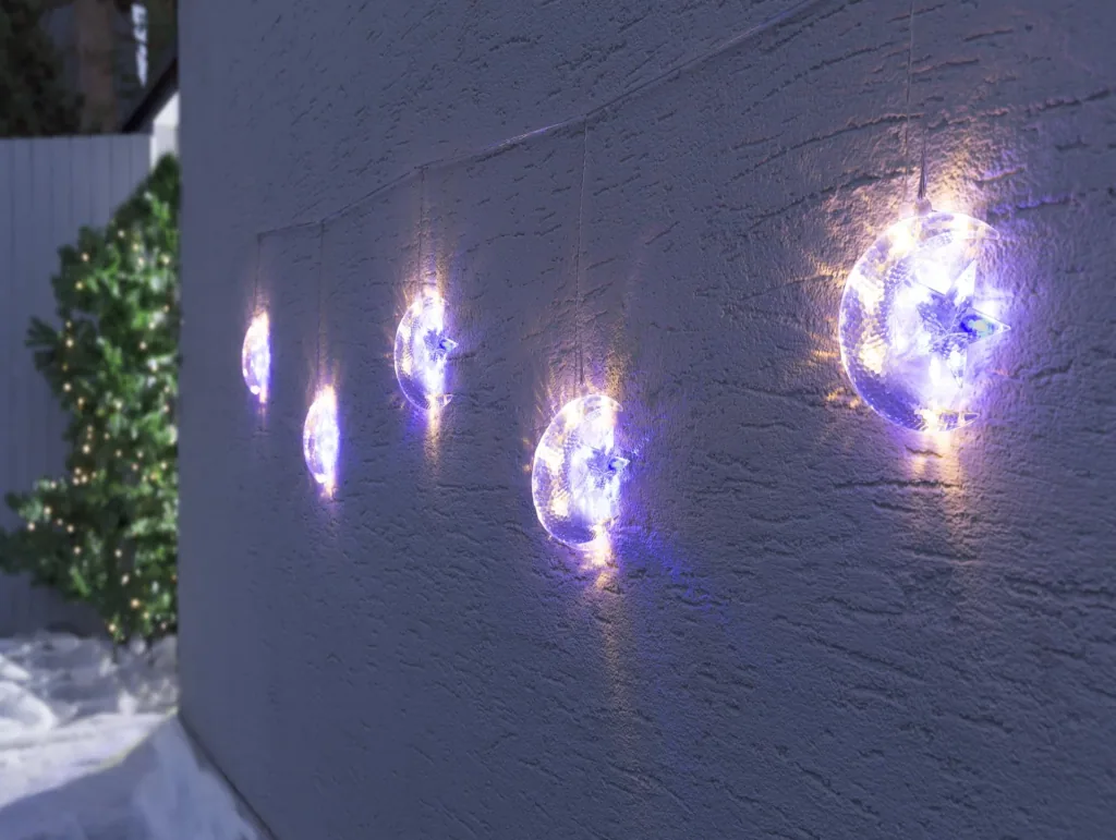 Lichterkette Mond und Stern
